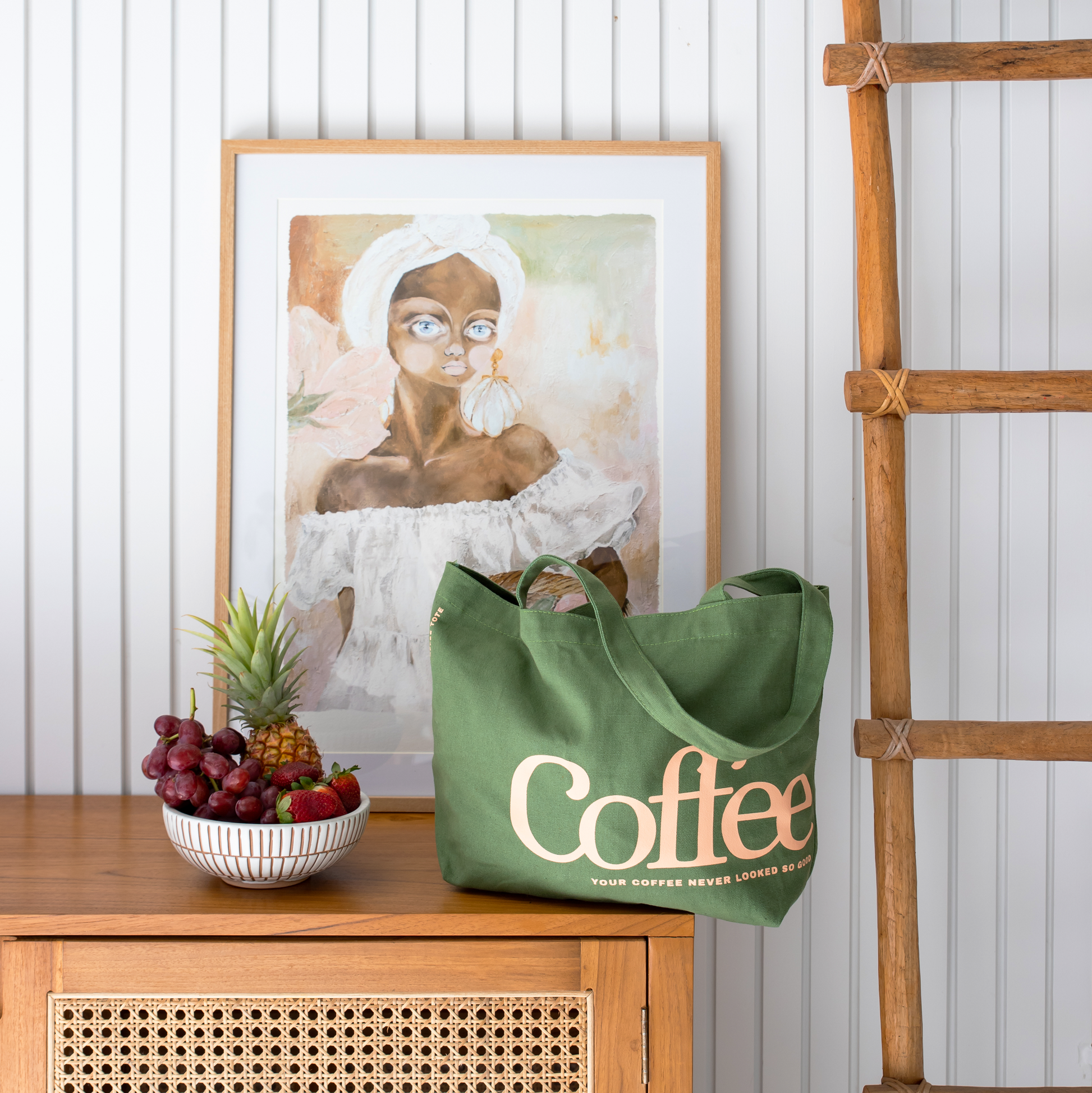 The Coffee Tote Olive | Original Coffee Tote | The Coffee Label