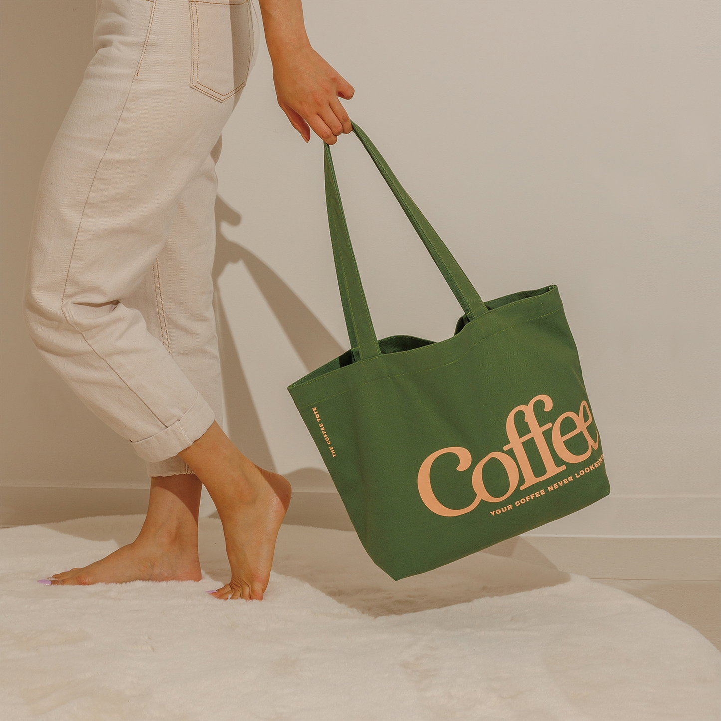 The Coffee Tote Olive | Original Coffee Tote | The Coffee Label
