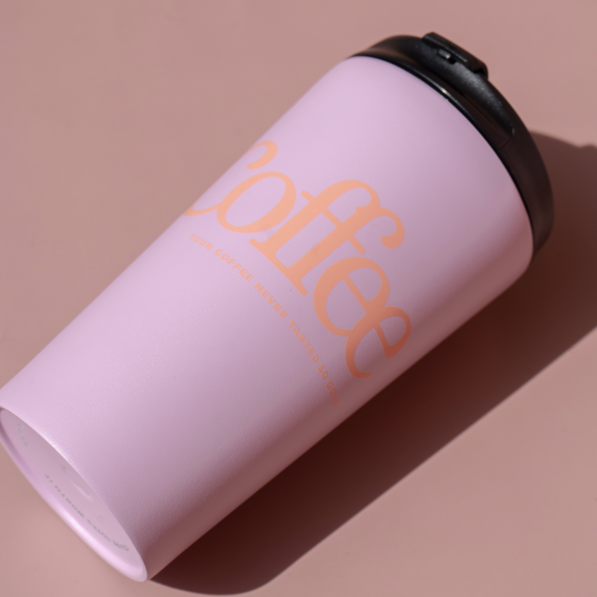 The Coffee Travel Cup Lilac | Double Walled Stainless Steel will keep your coffee hot or cold for up to 3 hours. Perfect for on the go. | The Coffee Label